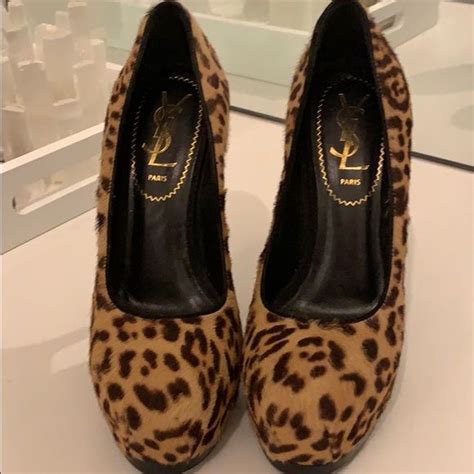 ysl leopard booties|More.